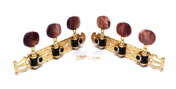 Gotoh 35ARB1600 Machine Head Set for Classical Guitar 3R + 3L Gold